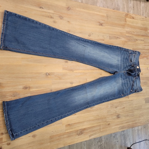 EXPRESS Boot Mid Rise Stretch 2L Medium Wash Jeans - Picture 4 of 5